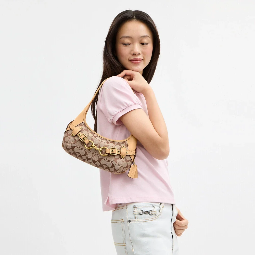 Coach Belted Ergo Shoulder Bag 26 In Signature Jacquard